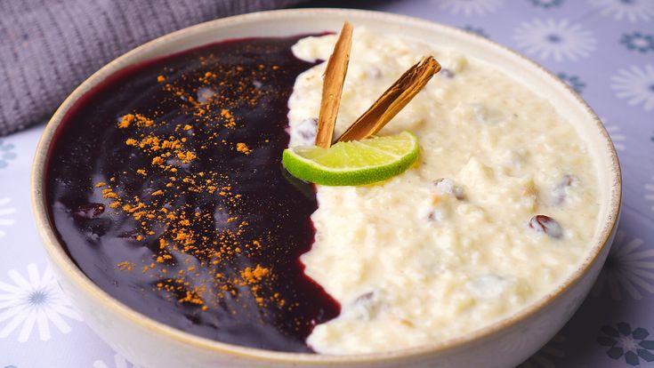 Un clásico peruano: Mazamorra Morada con Arroz con Leche