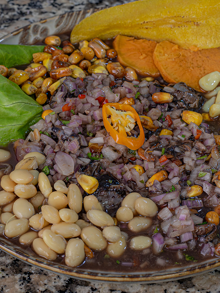 Ceviche de conchas negras