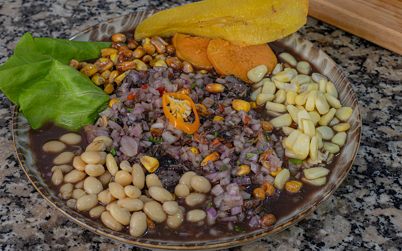 Ceviche de conchas negras