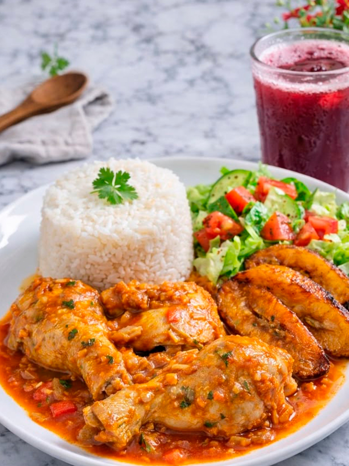 Pollo con aderezo criollo