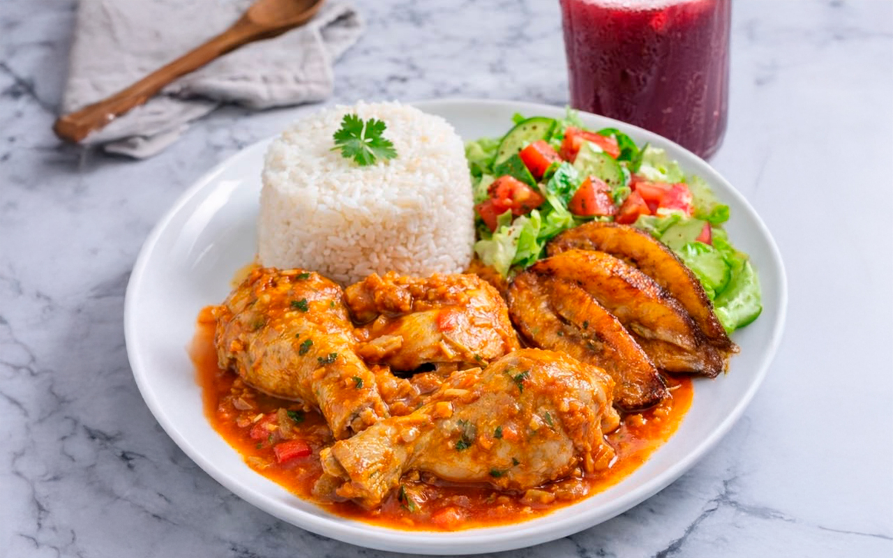 Pollo con aderezo criollo
