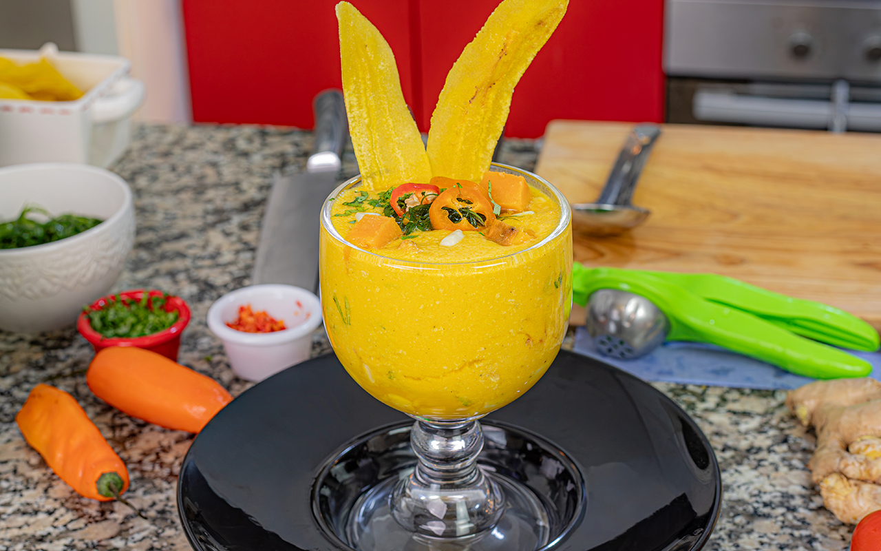 Leche al ají causa