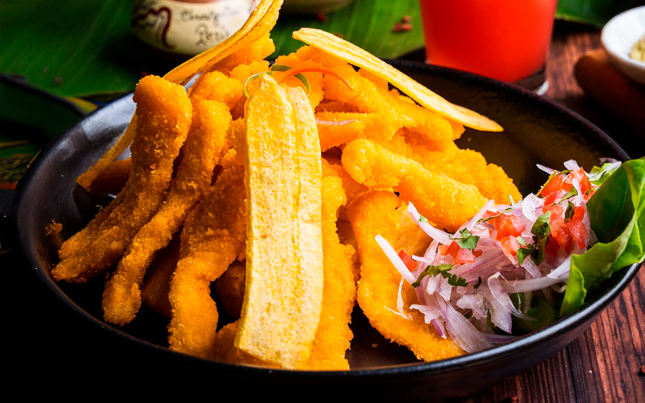 Chicharrón de paiche o doncella